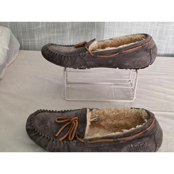 Women's UGG‎ Moccasin Slippers Size 10 Gray dusty blue - Picture 3 of 8